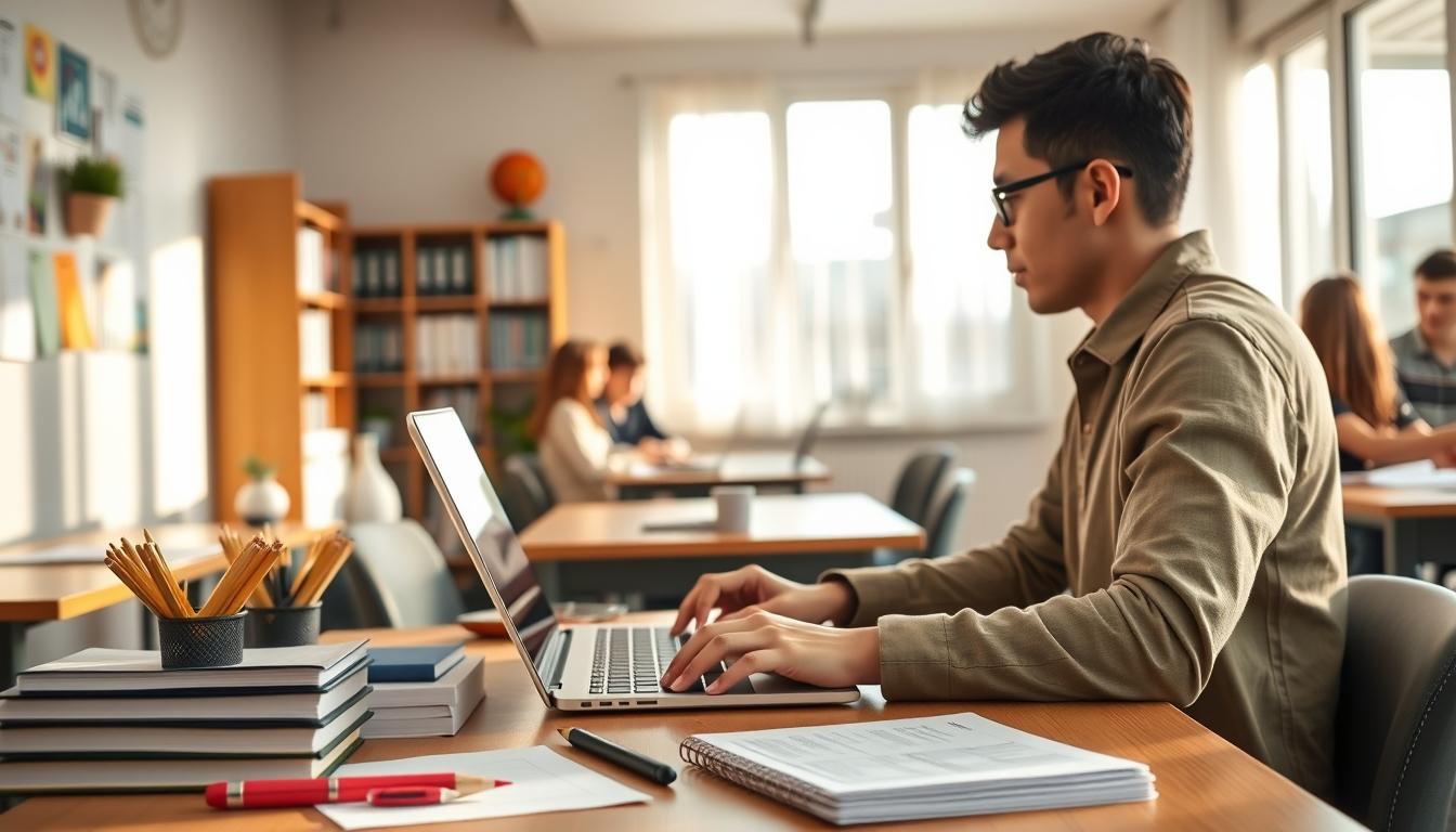 University campus and academic environment in Rome